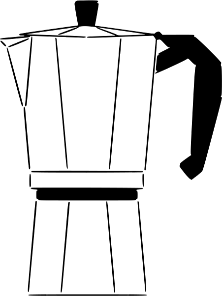 Cafe Mokkakanne Schwarz